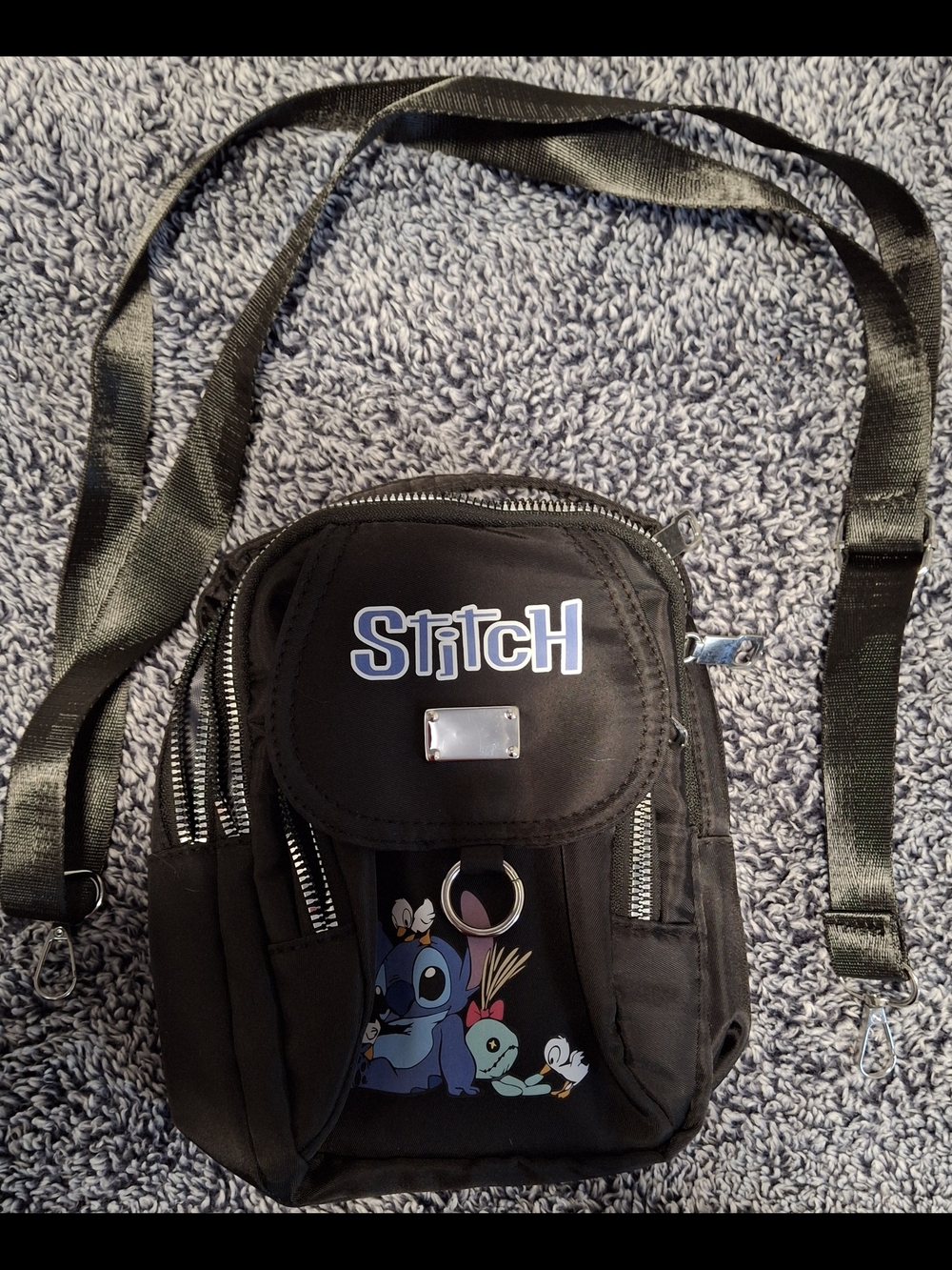 Stitch Black Crossbody Sling Bag Never Been Used